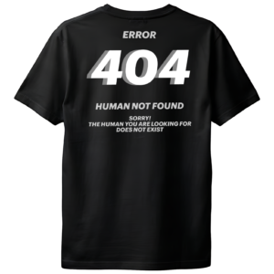 Remera Error 404 | Negra